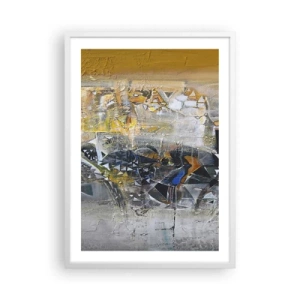 Poster in cornice bianca - Tutto andrà bene - 50x70 cm