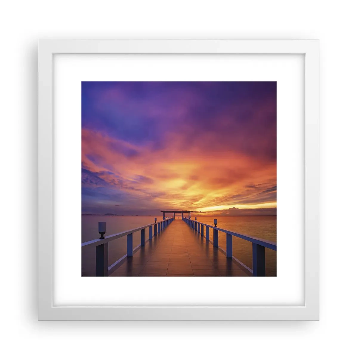 Poster in cornice bianca - Senza fine - 30x30 cm