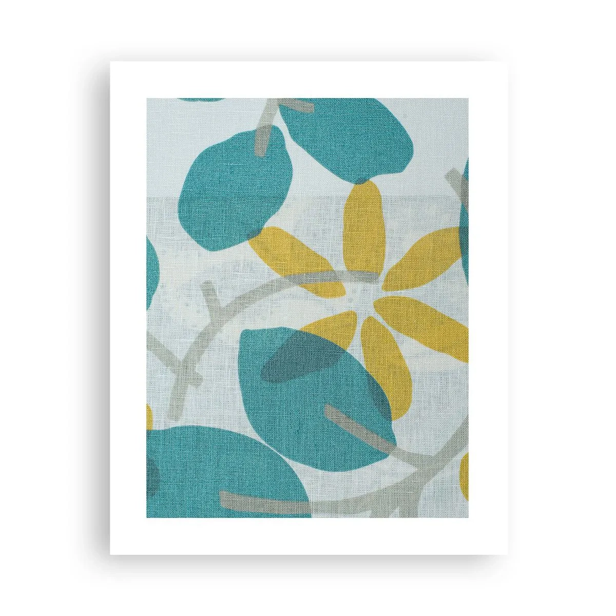 Poster - Tra le foglie azzurre - 40x50 cm