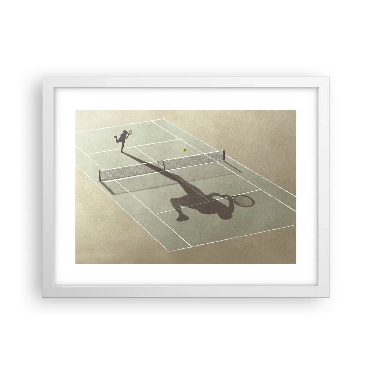 Poster in cornice bianca - Sconfiggere se stesso - 40x30 cm