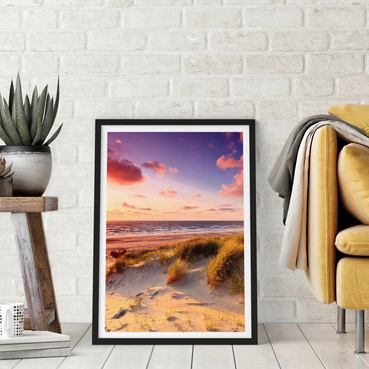 Poster in cornice nera - L'aria già profuma di estate - 70x100 cm