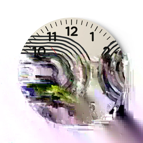 Orologio da parete - Orologio in Vetro - Tra un attimo... - 30x30 cm