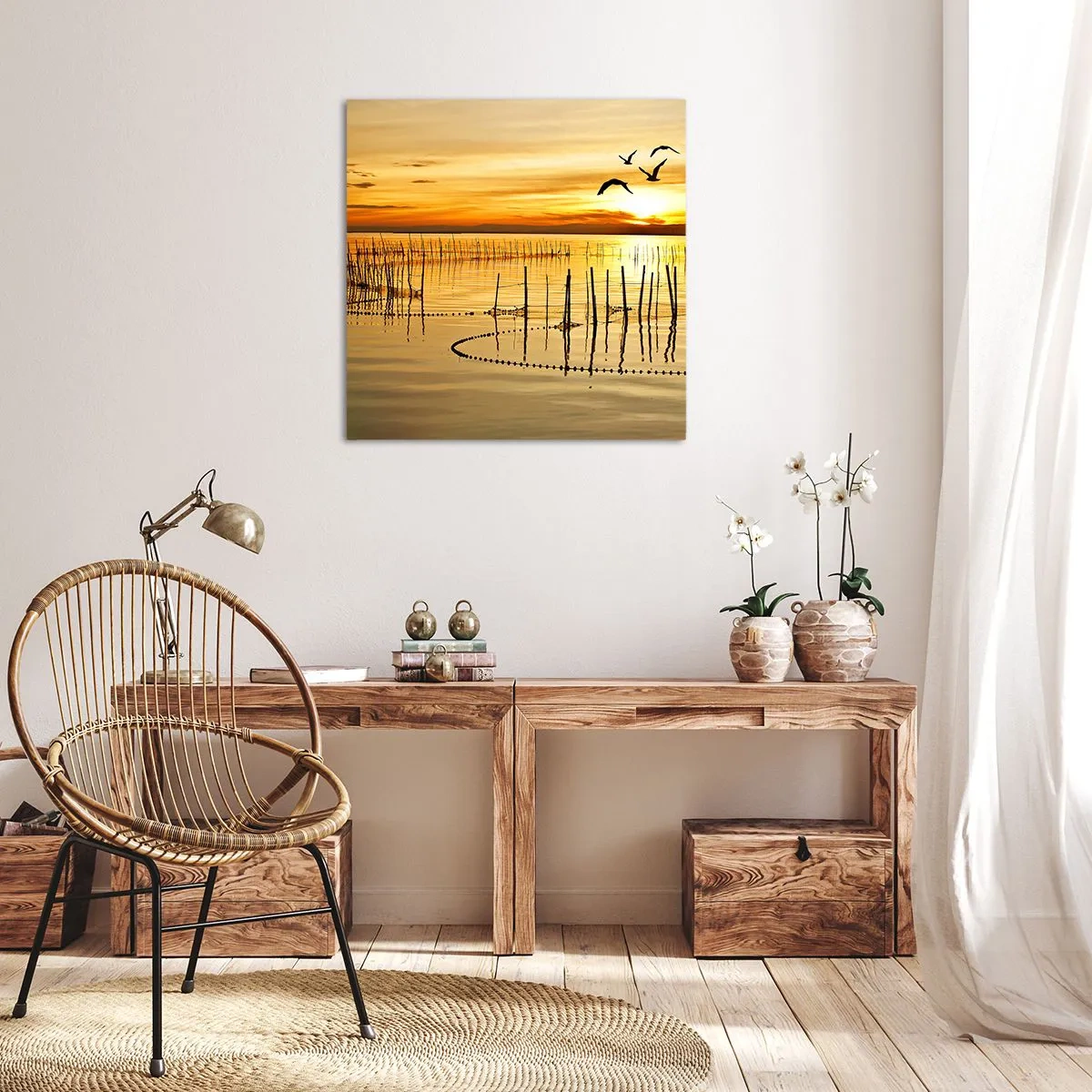 Quadro su tela - Stampe su Tela - Alla pesca - 40x40 cm
