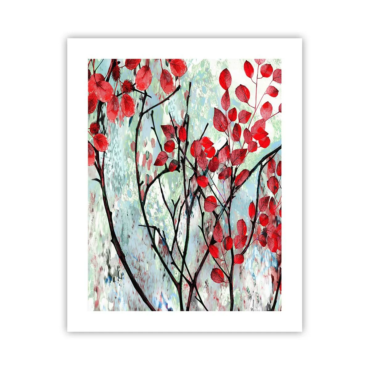Poster - Albero in scarlatto - 40x50 cm