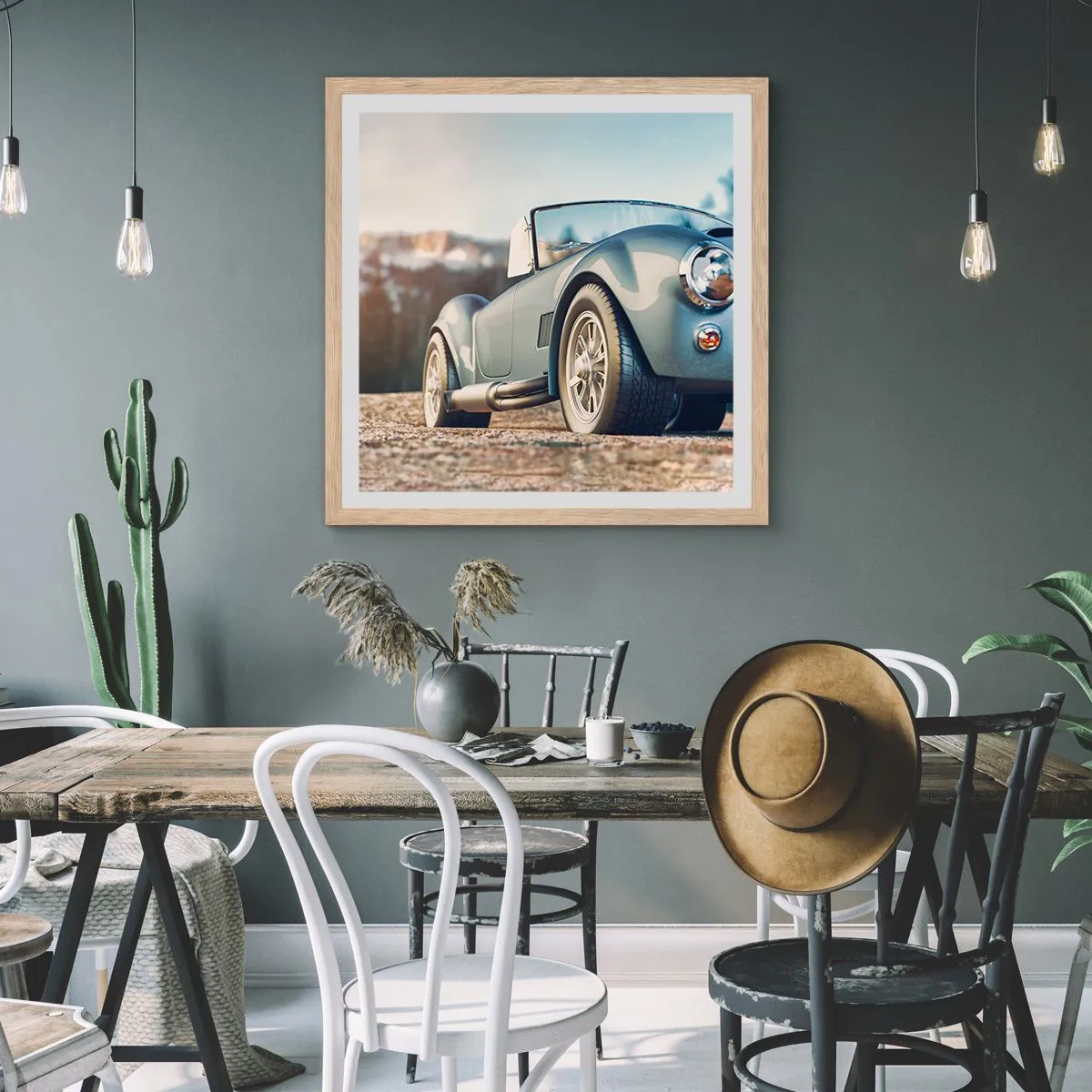 Poster in cornice rovere chiaro - Perché lo stile è importante - 50x50 cm