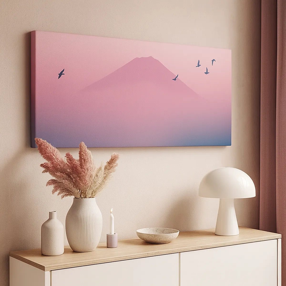 Quadro su tela - Stampe su Tela - Viandanti sopra le nuvole - 30x30 cm