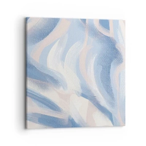 Quadro su tela - Stampe su Tela - Ondulazioni azzurre - 70x70 cm