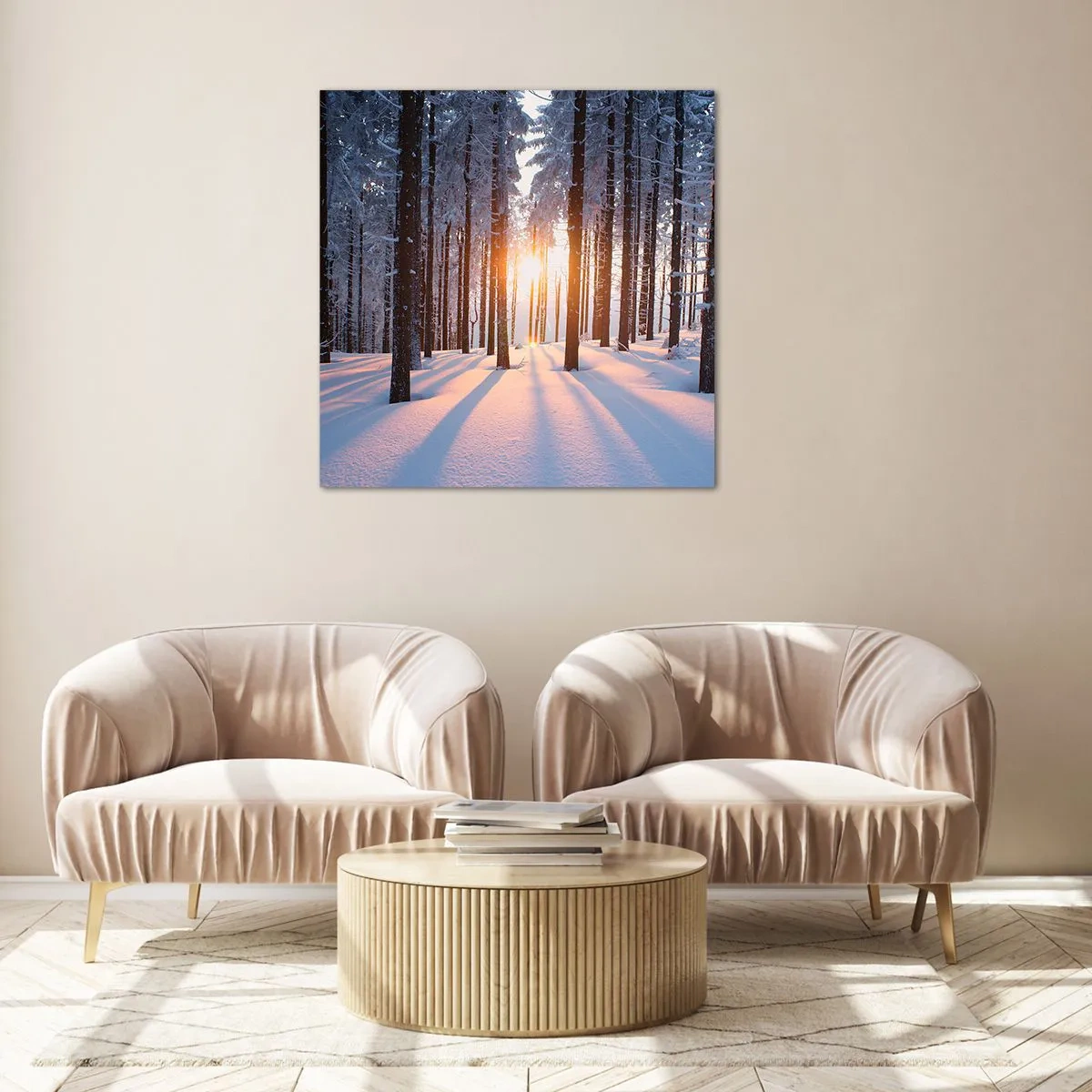 Quadro su vetro - Decisamente nero su bianco - 30x30 cm