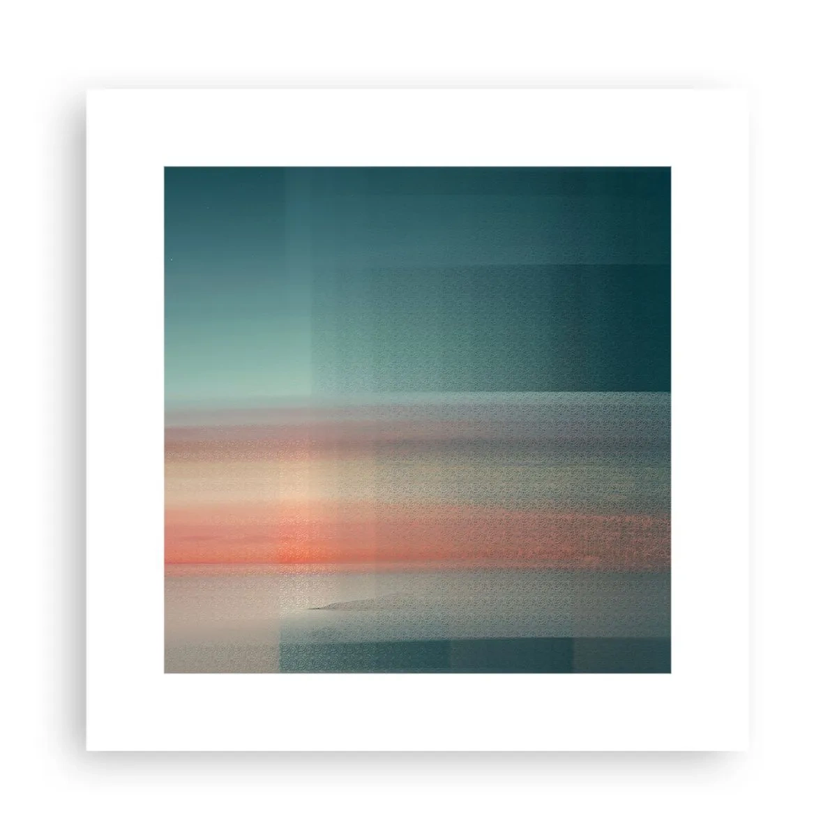 Poster - Astrazione: onde di luce - 30x30 cm