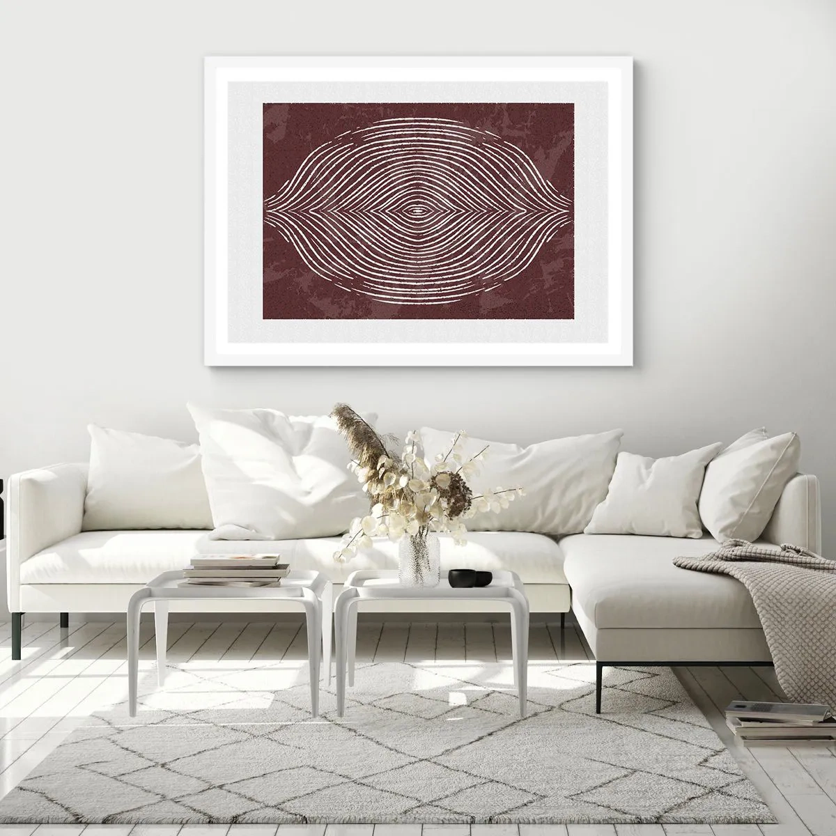 Poster in cornice bianca - Lo spazio parlante - 100x70 cm