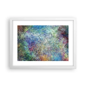 Poster in cornice bianca - Non è cosi semplice - 40x30 cm