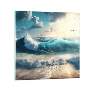 Quadro su vetro - Mormora solo per te - 40x40 cm