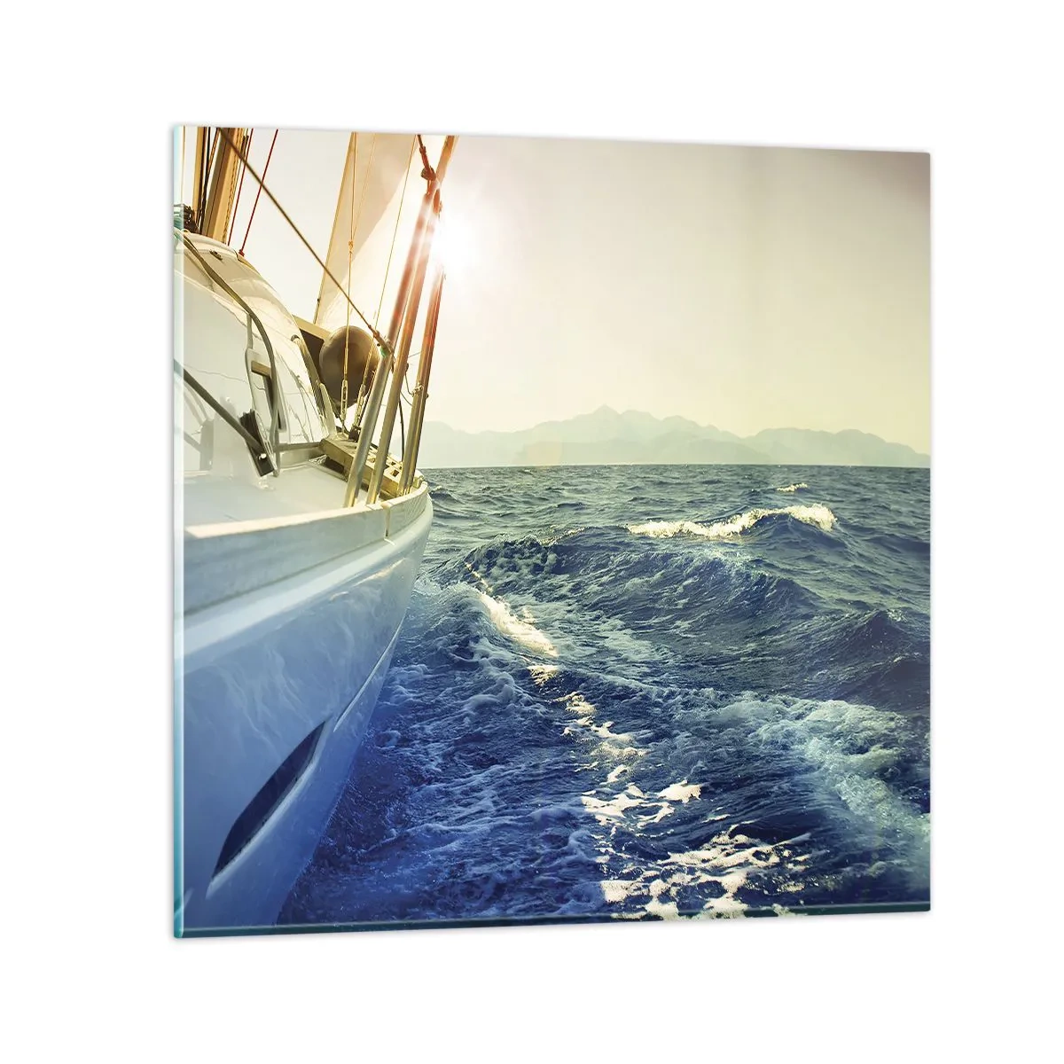 Quadro su vetro - Verso l'avventura - 30x30 cm