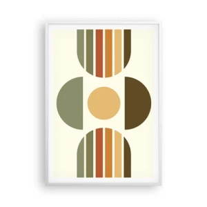 Poster in cornice bianca - Nei colori della terra - 70x100 cm