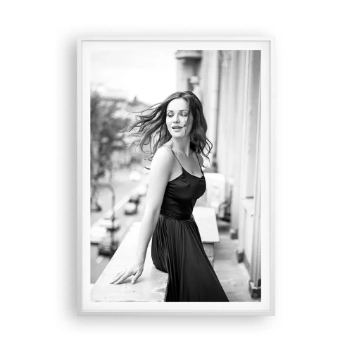 Poster in cornice bianca - Sicuramente parigina - 70x100 cm