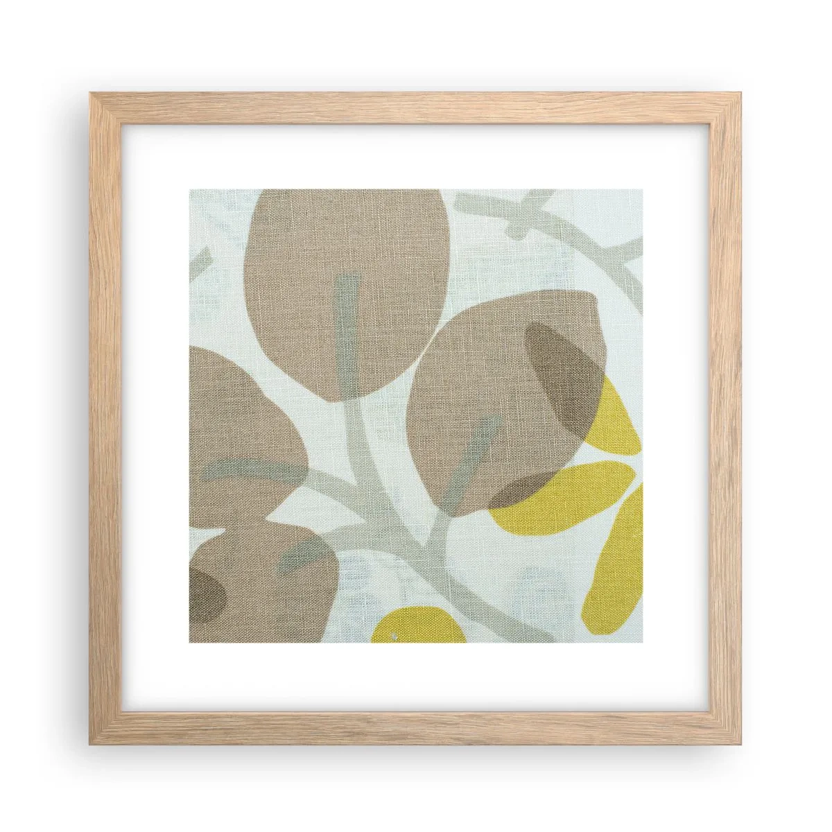 Poster in cornice rovere chiaro - Composizione sotto al sole - 30x30 cm