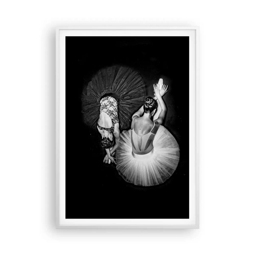 Poster in cornice bianca - Yin e yang -  equilibrio ideale - 70x100 cm