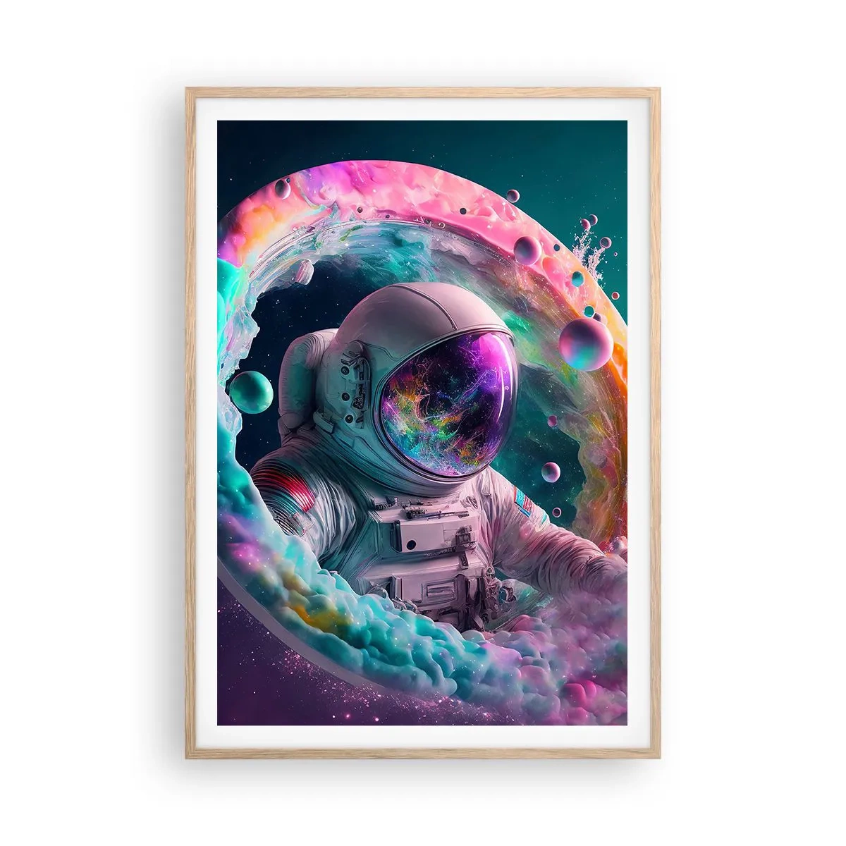 Poster in cornice rovere chiaro - Stargate - 70x100 cm