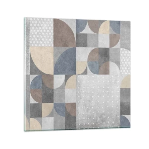 Quadro su vetro - Fantasia di ceramica - 30x30 cm