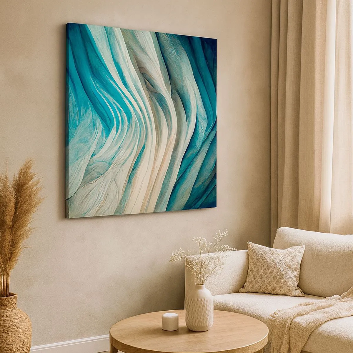 Quadro su tela - Stampe su Tela - Blu insaziabile - 30x30 cm