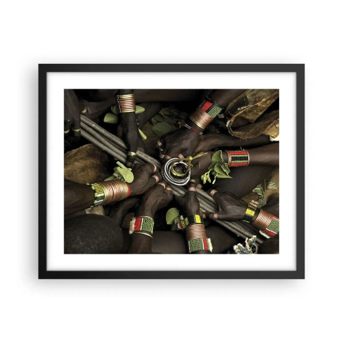 Poster in cornice nera - Siamo insieme - 50x40 cm