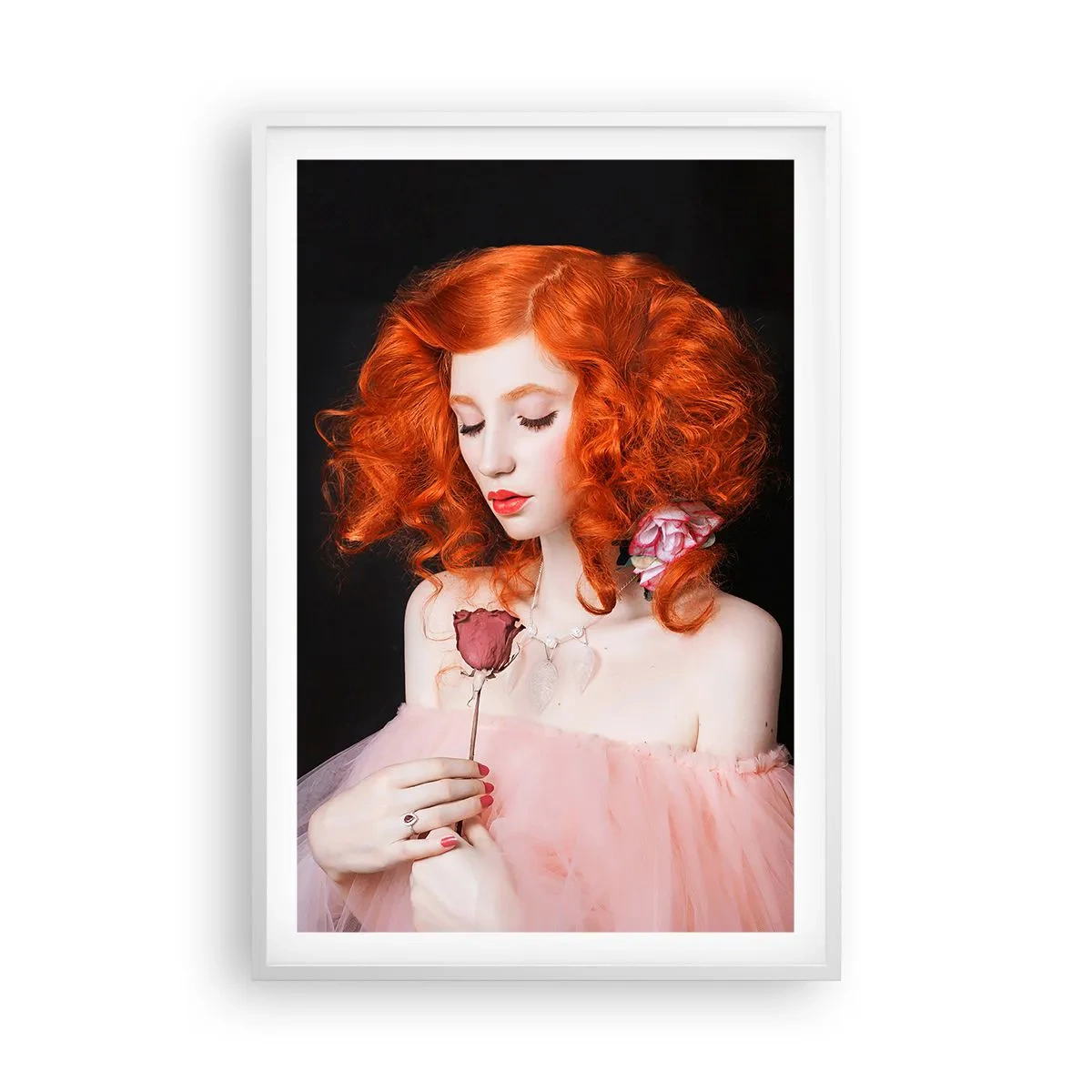 Poster in cornice bianca - In stile barocco - 61x91 cm
