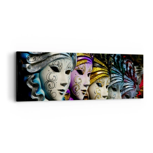 Quadro su tela - Stampe su Tela - Mistero in oro e argento - 90x30 cm