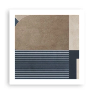 Poster - Composizione di semplicità e rotondità - 50x50 cm
