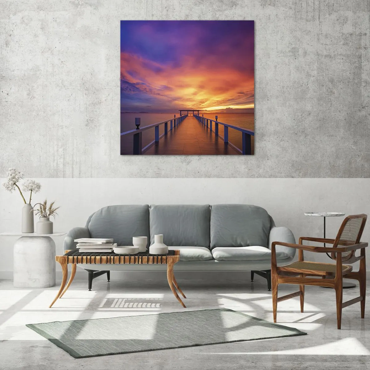 Quadro su vetro - Senza fine - 30x30 cm