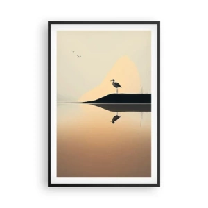 Poster in cornice nera - Il signore del lago - 61x91 cm