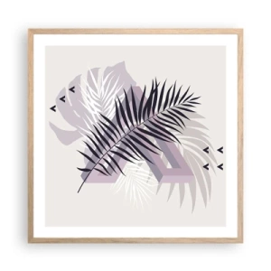 Poster in cornice rovere chiaro - L'ombra dell'ombra - 60x60 cm