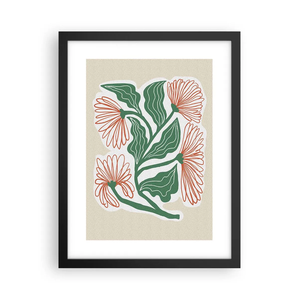 Poster in cornice nera - Folklore e modernità - 30x40 cm