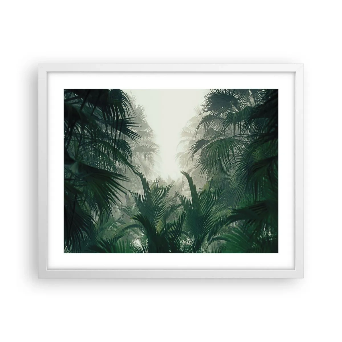 Poster in cornice bianca - Mistero dei tropici - 50x40 cm