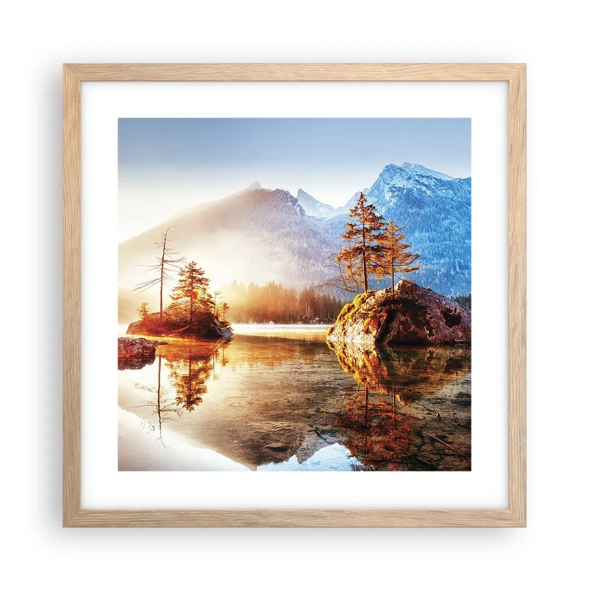Poster in cornice rovere chiaro - La natura in una nuova luce - 40x40 cm