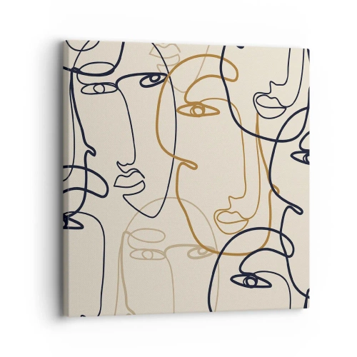 Quadro su tela - Stampe su Tela - Ritratto multiplo - 30x30 cm