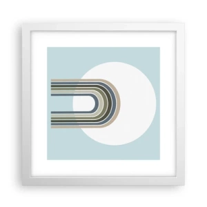 Poster in cornice bianca - Attrazione irresistibile - 30x30 cm