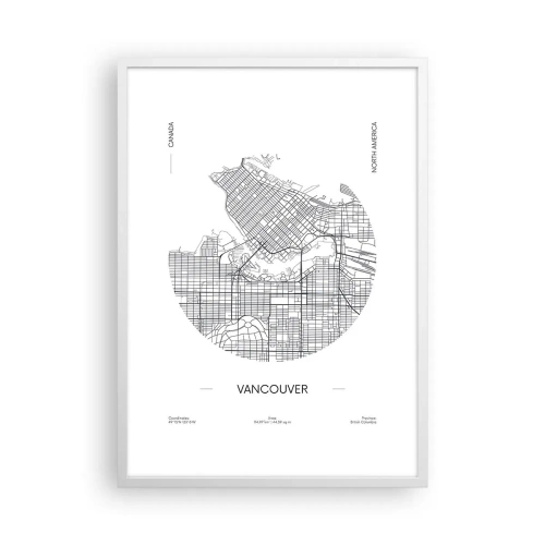 Poster in cornice bianca - Anatomia Vancouver - 50x70 cm