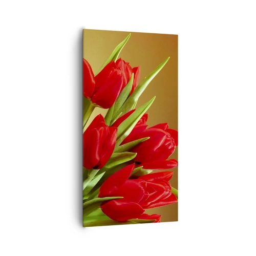 Quadro su tela - Stampe su Tela - Un mazzo di gioia primaverile - 65x120 cm