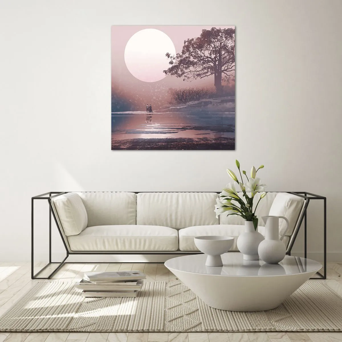 Quadro su vetro - Meraviglie della notte - 30x30 cm