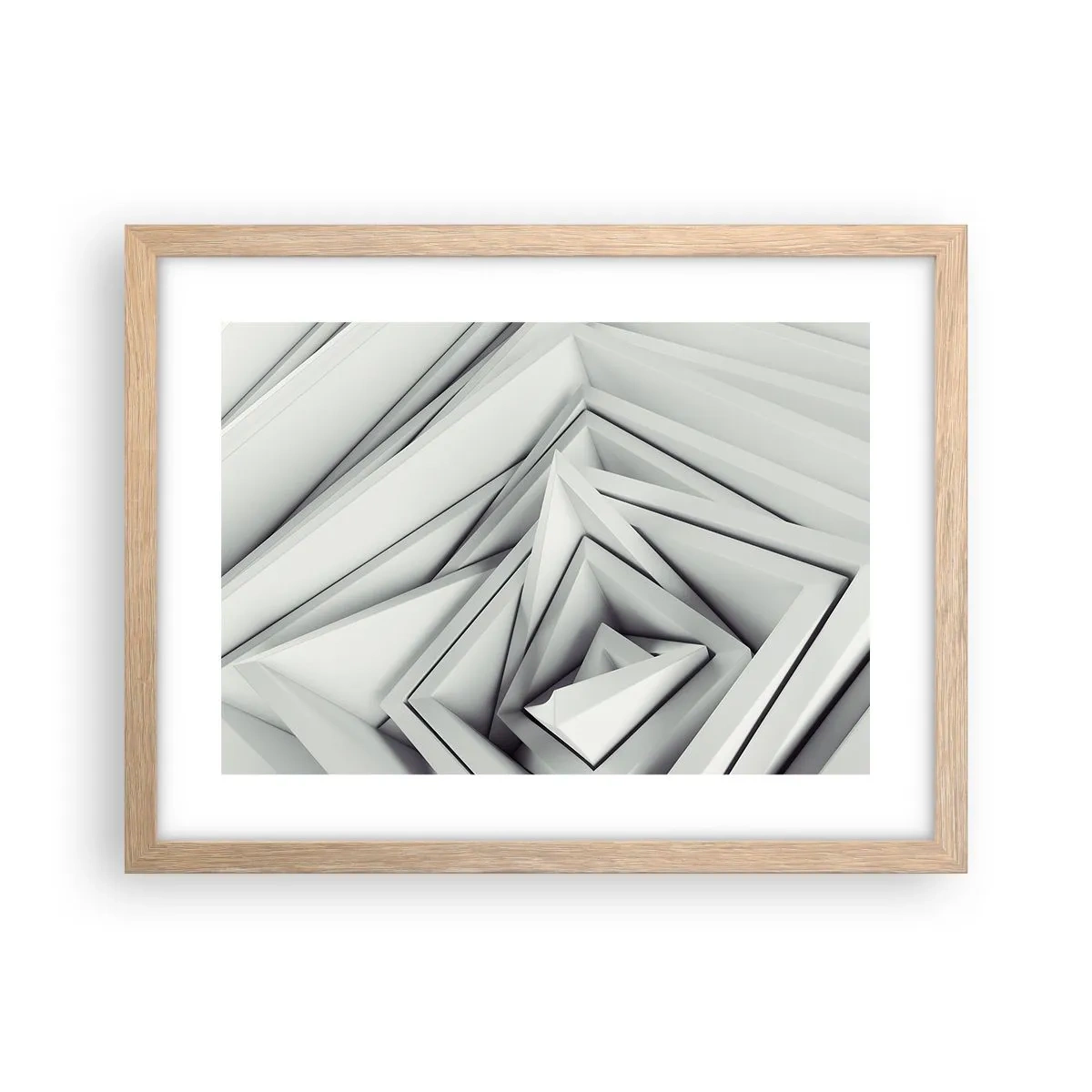 Poster in cornice rovere chiaro - Germogli spigolosi - 40x30 cm