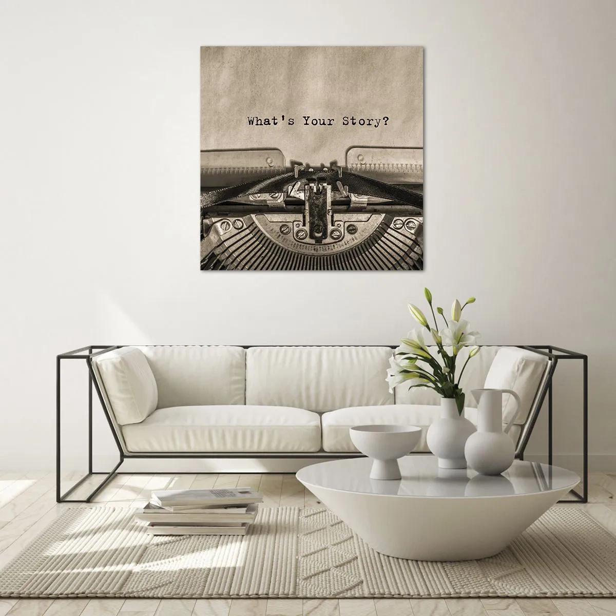 Quadro su vetro - Rispondimi - 30x30 cm