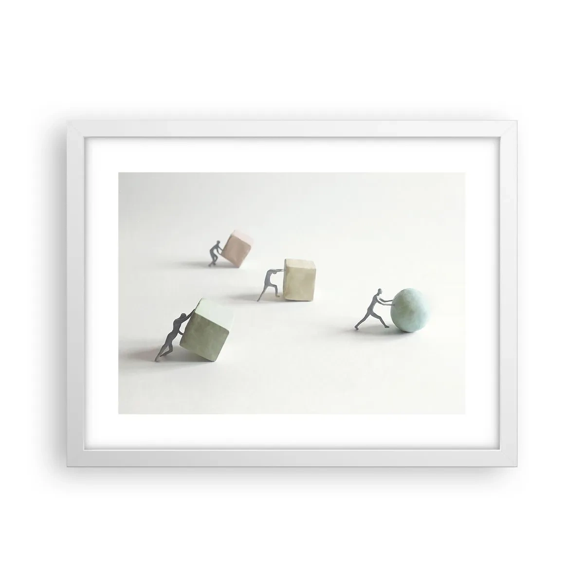 Poster in cornice bianca - È la vita - 40x30 cm