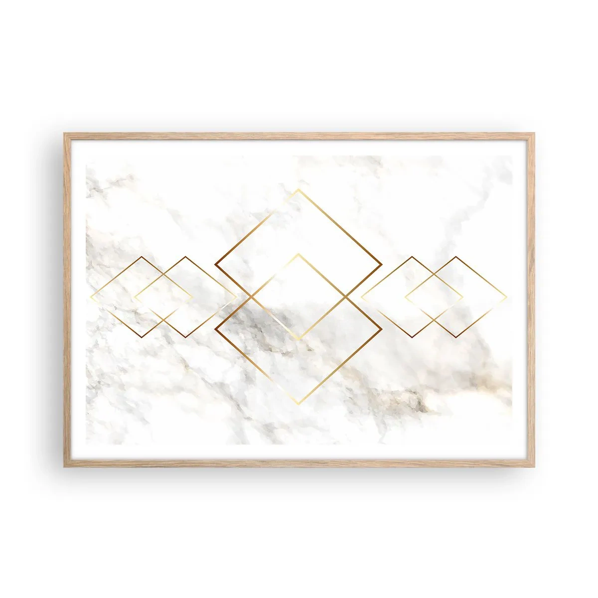 Poster in cornice rovere chiaro - Vista sull'infinito - 100x70 cm