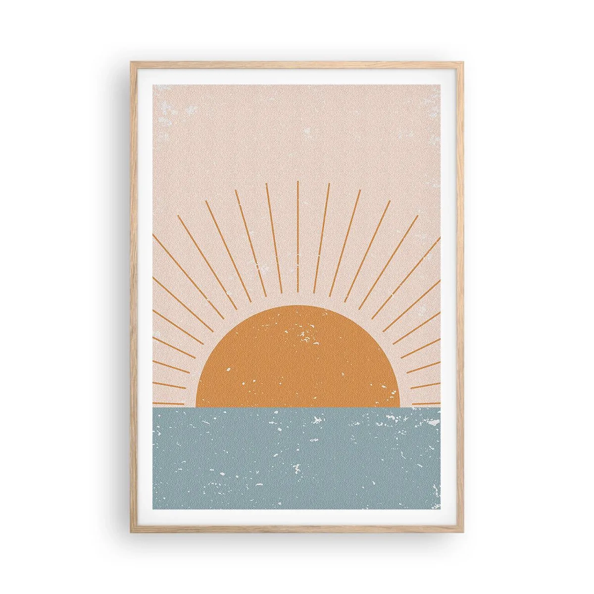 Poster in cornice rovere chiaro - Miracolo quotidiano - 70x100 cm