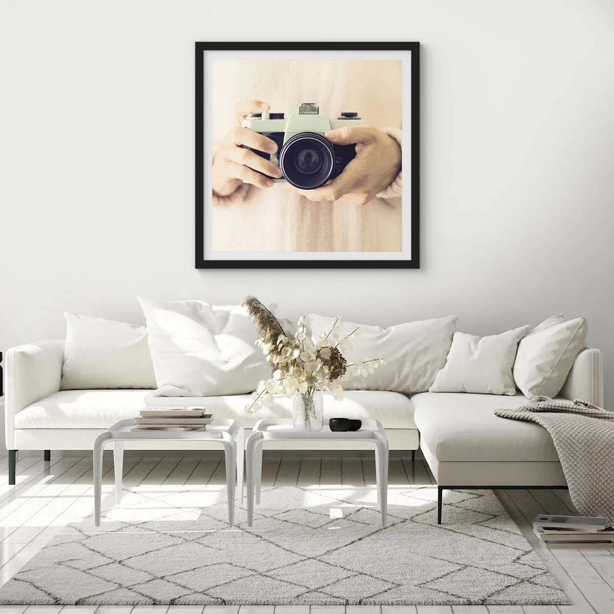 Poster in cornice nera - Per vedere meglio... - 40x40 cm