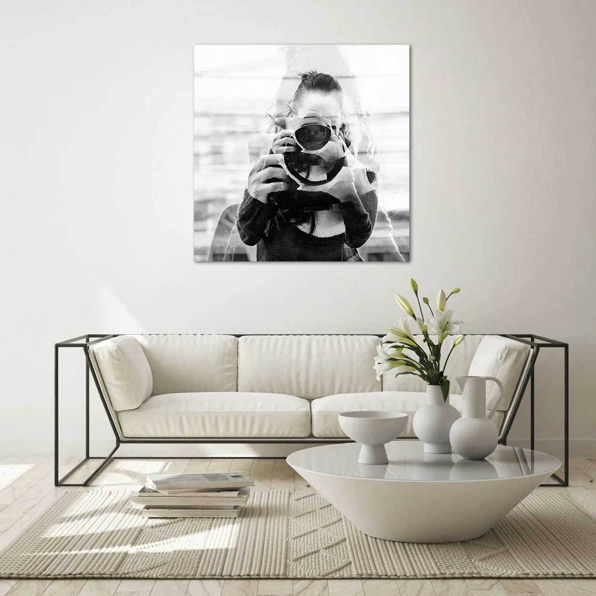 Quadro su vetro - Il creatore e il materiale - 50x50 cm