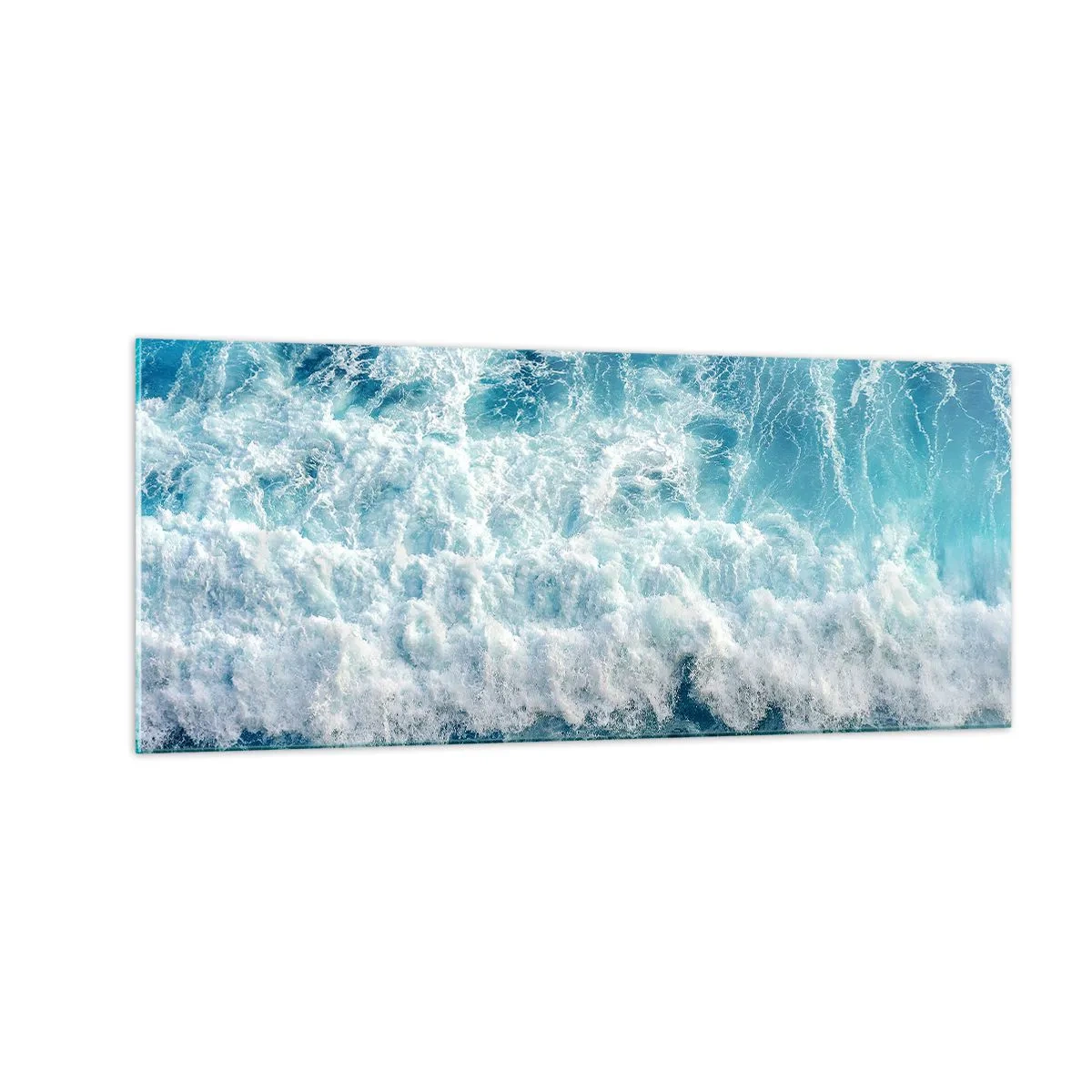 Quadro su vetro - Con gioia e saltellando - 100x40 cm