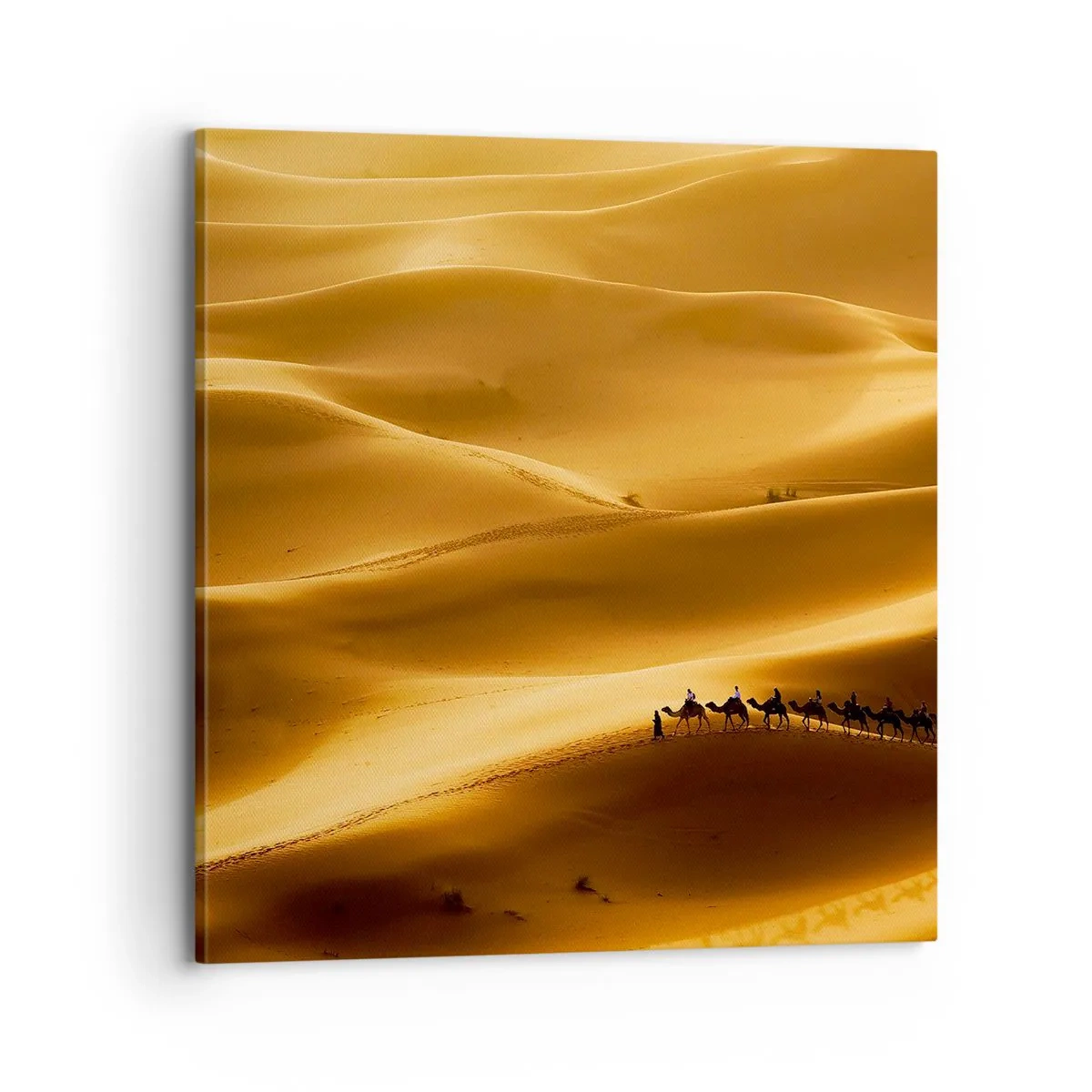 Quadro su tela - Stampe su Tela - La carovana sulle onde del deserto - 70x70 cm