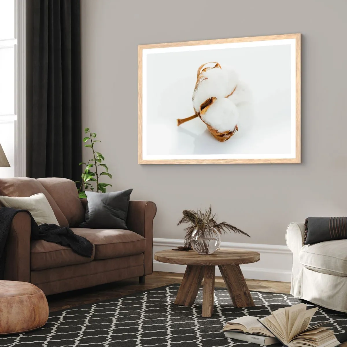 Poster in cornice rovere chiaro - Naturalmente morbido - 70x50 cm