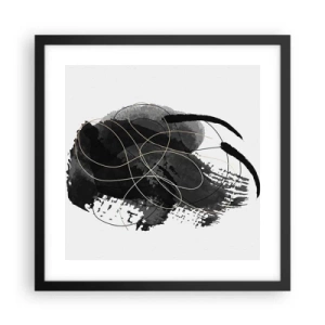 Poster in cornice nera - Nato dal nero - 40x40 cm